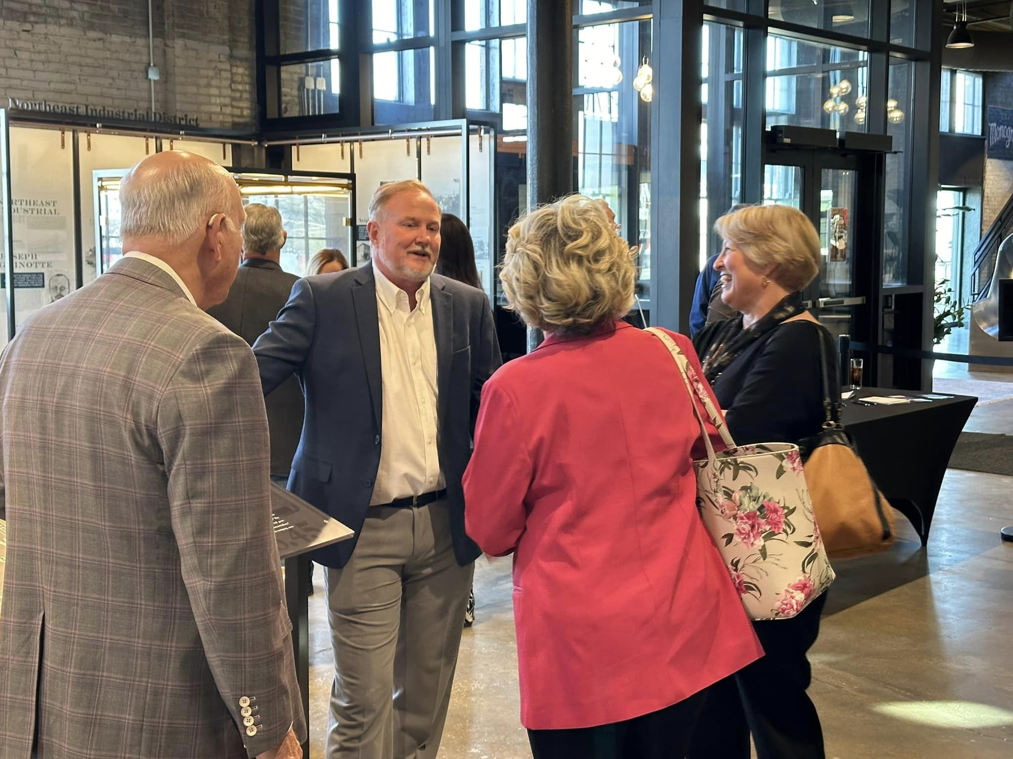 Sean Smith with constituents